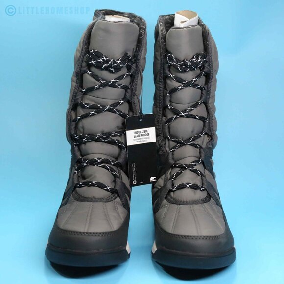 NWT! Sorel Whitney II Tall Lace Waterproof Boot in Quarry Gray, Size 8 - Picture 5 of 7